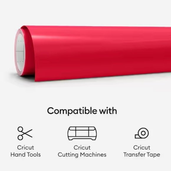 Cricut Permanent Glossy Vinyl - Tomato Red - NWT - Picture 4 of 5